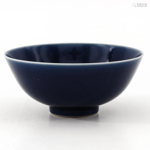 A Blue Monochrome Bowl