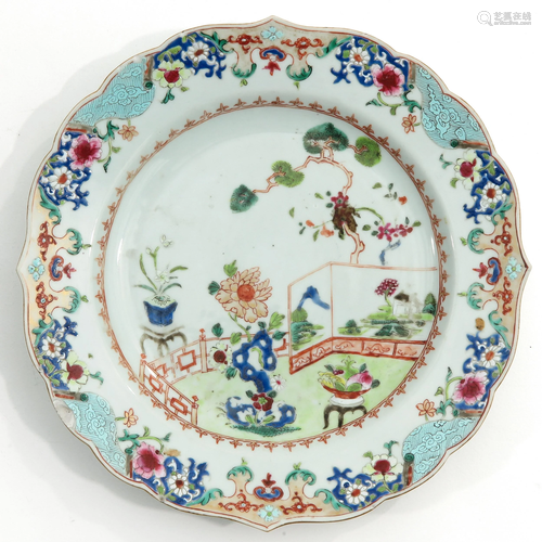 A Famille Rose Dish