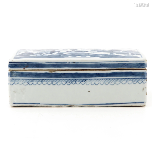 A Blue and White Box