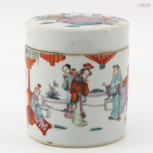 A Famille Rose Jar and Cover