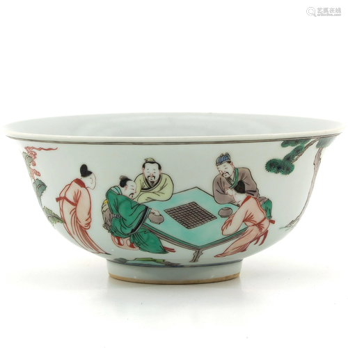 A Famille Verte Bowl