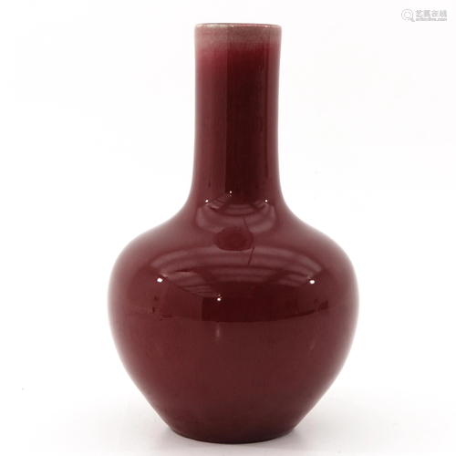 A Sang de Boeuf Bottle Vase