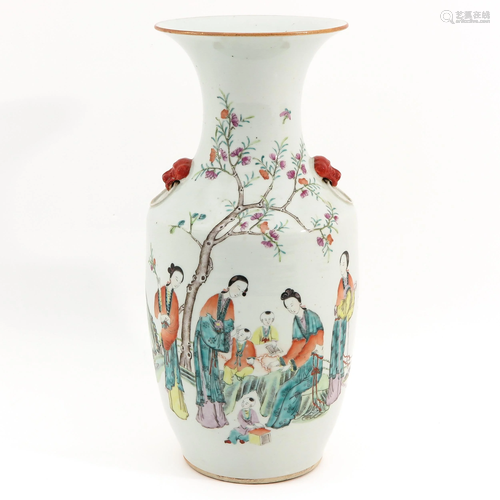 A Famille Rose Vase