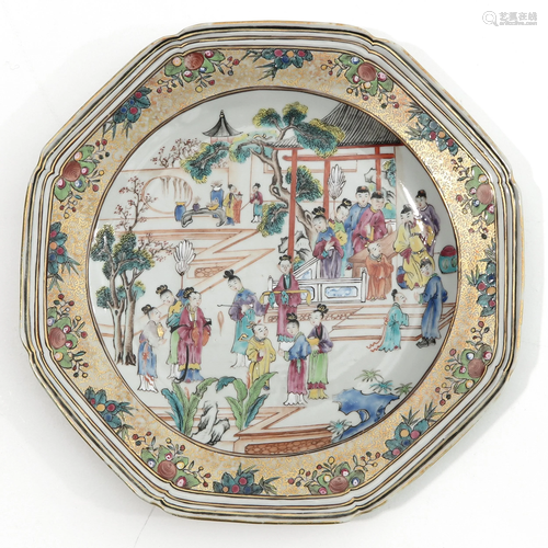 A Famille Rose Plate