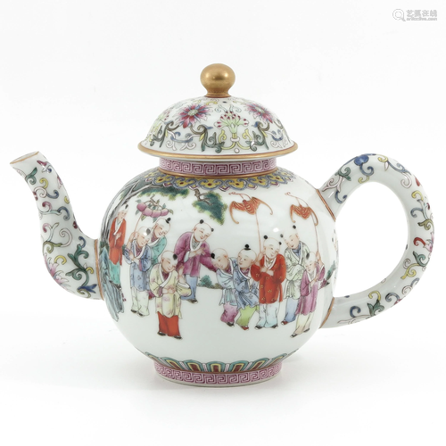 A Famille Rose Teapot