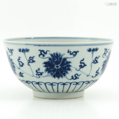 A Blue and White Bowl