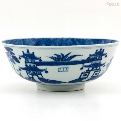 A Blue and White Bowl