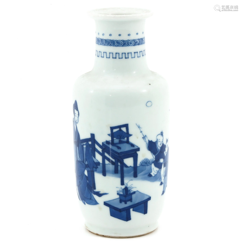 A Blue and White Vase