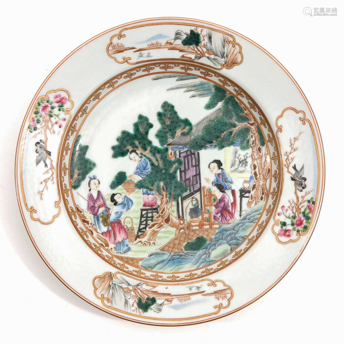 A Famille Rose Plate