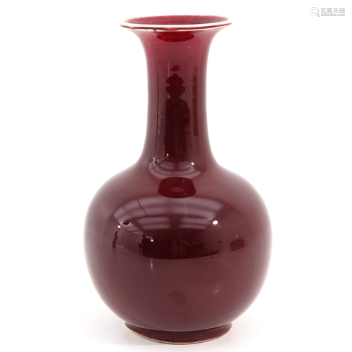 A Red Glaze Vase