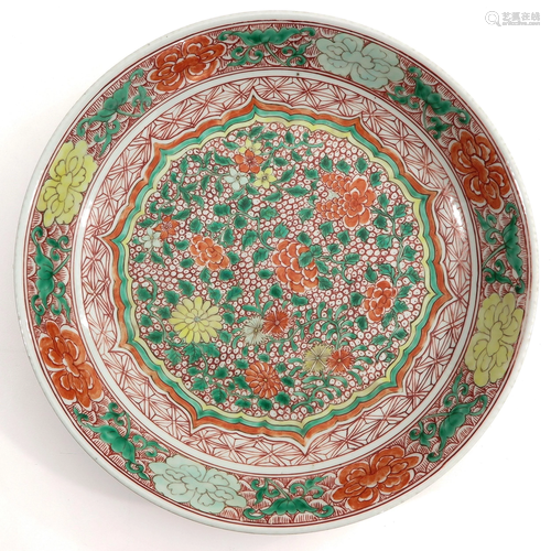 A Polychrome Decor Charger