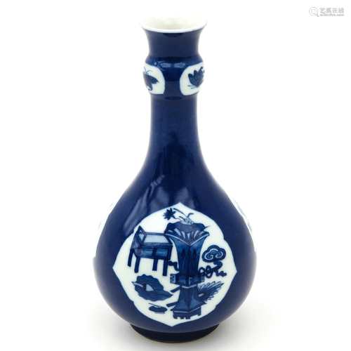 A Blue and White Vase