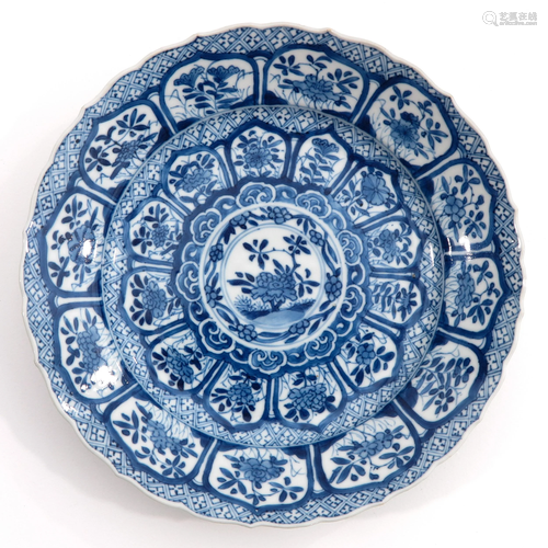 A Blue and White Kangxi Period Plate