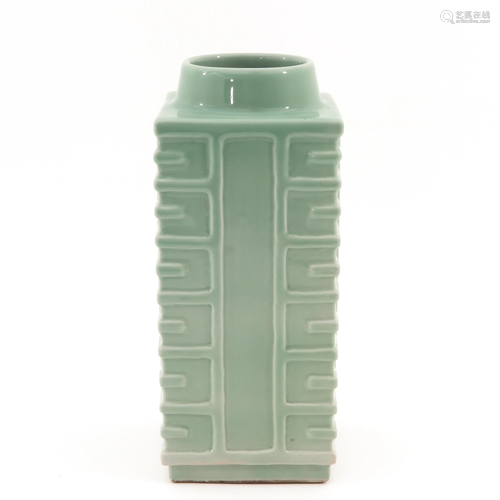 A Celadon Kong Vase