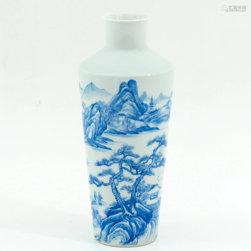 A Blue and White Vase