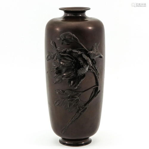 A Bronze Japanese Vase