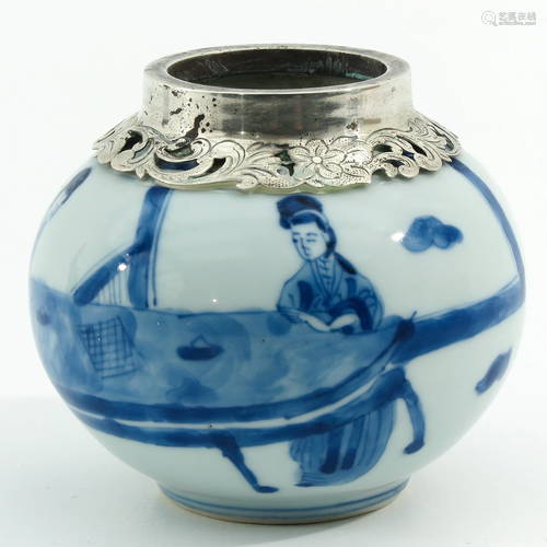 A Blue and White Vase