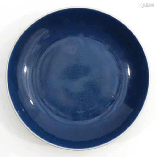 A Monochrome Blue Dish