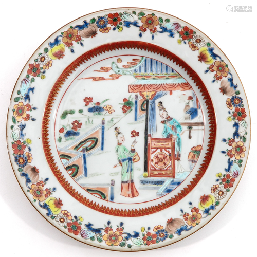 A Famille Rose Plate