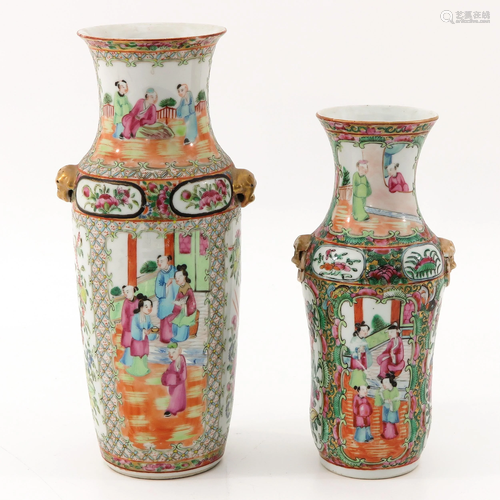 Two Cantonese Vases