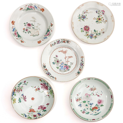 A Collection of 5 Plates