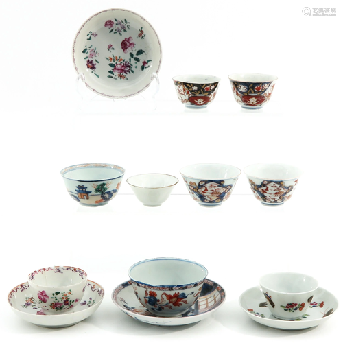 A Collection of Cups and Saucers