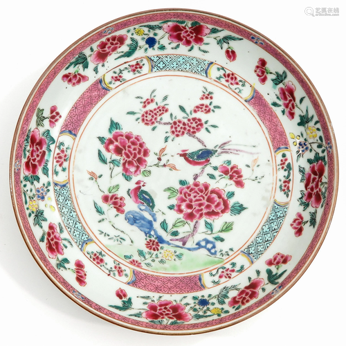 A Famille Rose Plate