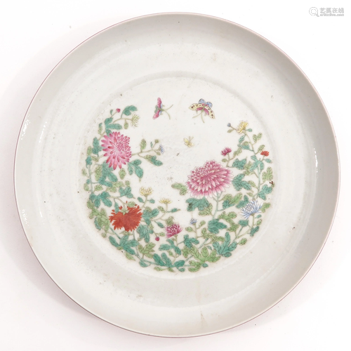 A Famille Rose Dish