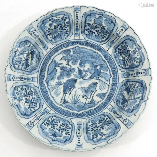 A Blue and White Plate