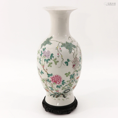 A Famille Rose Vase