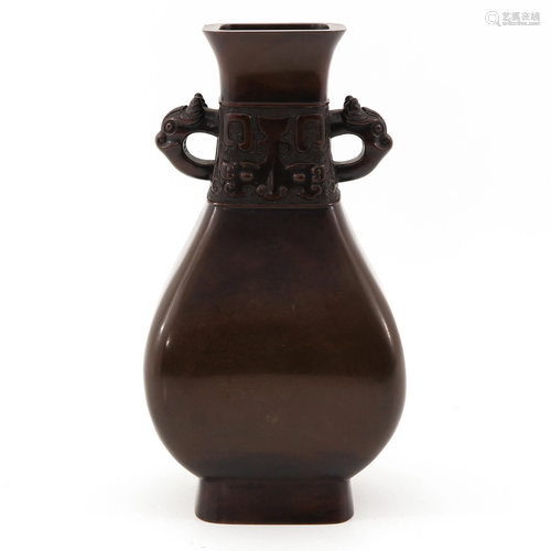 A Bronze Hu Vase