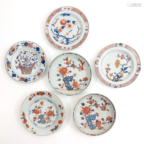 A Collection of 6 Imari Plates