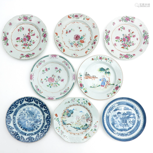 A Collection of 8 Plates