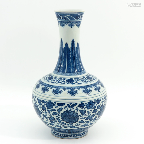 A Blue and White Vase