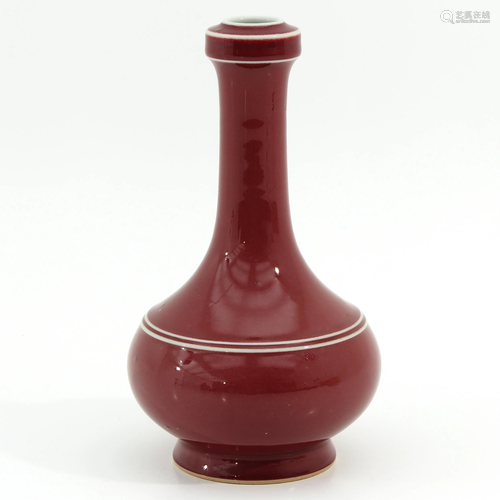 A Red Glazed Vase