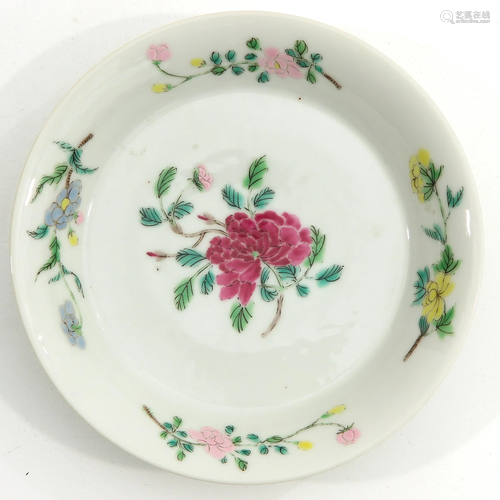 A Famille Rose Dish