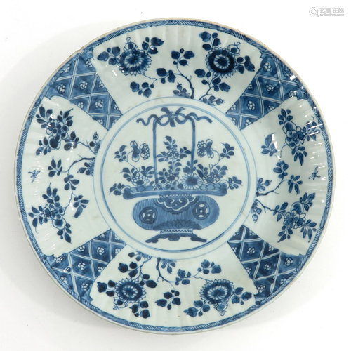 A Blue and White Plate