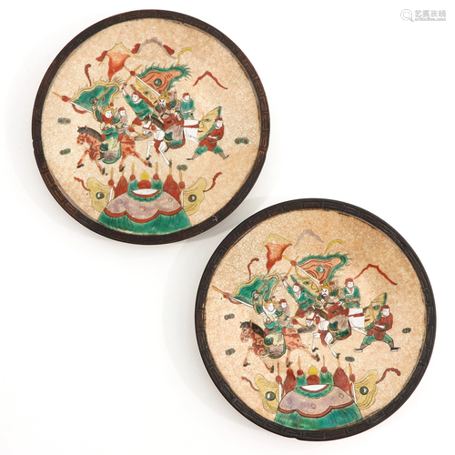 A Pair of Nanking Plates