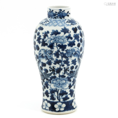 A Blue and White Vase