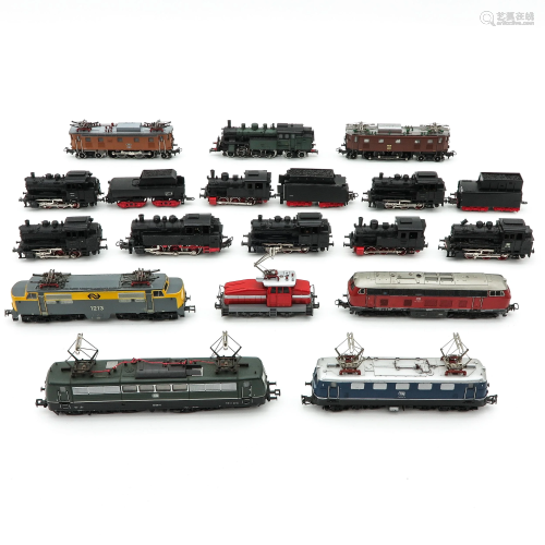 A Collection of Marklin Locomotives