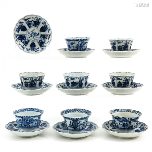 A Collection of Cups and Saucers