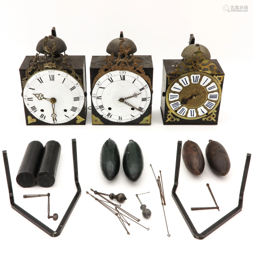 Collection of Comtoise Clocks