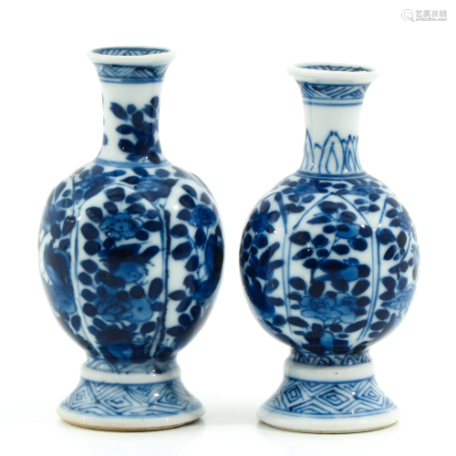 A Pair of Miniature Vases