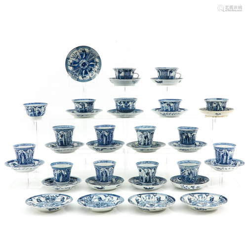 A Large Collection of Cups and Saucers