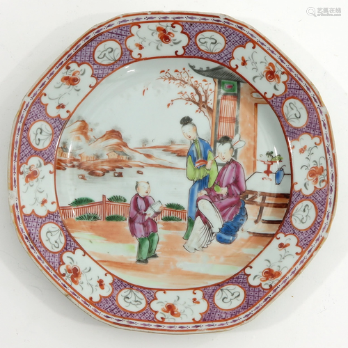 An Octagon Mandarin Plate