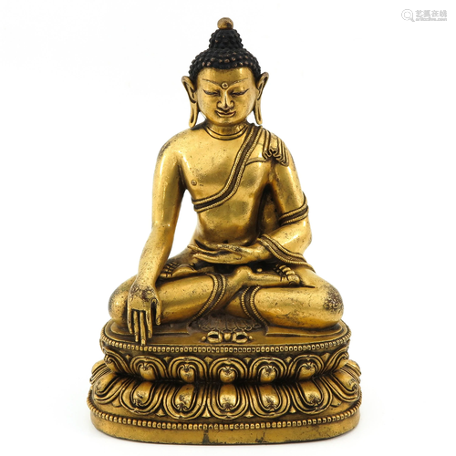 A Bronze Gilt Buddha