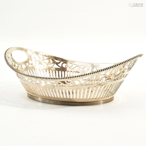 A Dutch Silver Breadbasket