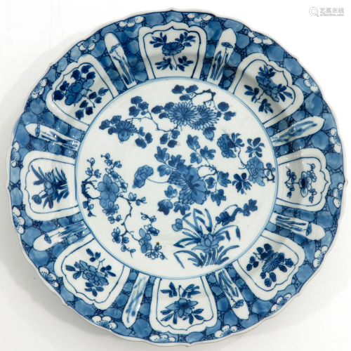 A Blue and White Plate