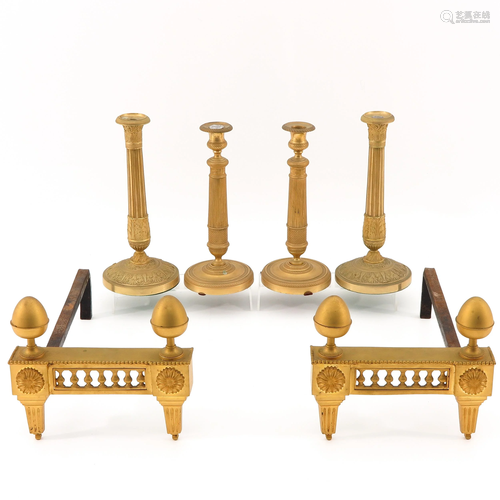 Two Pair of Candlesticks