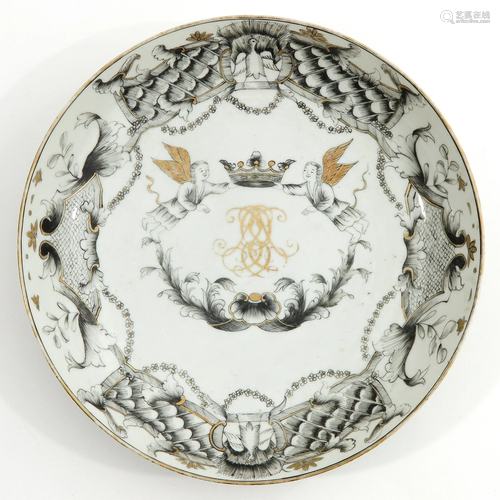 An Chine de Commande Armorial Plate